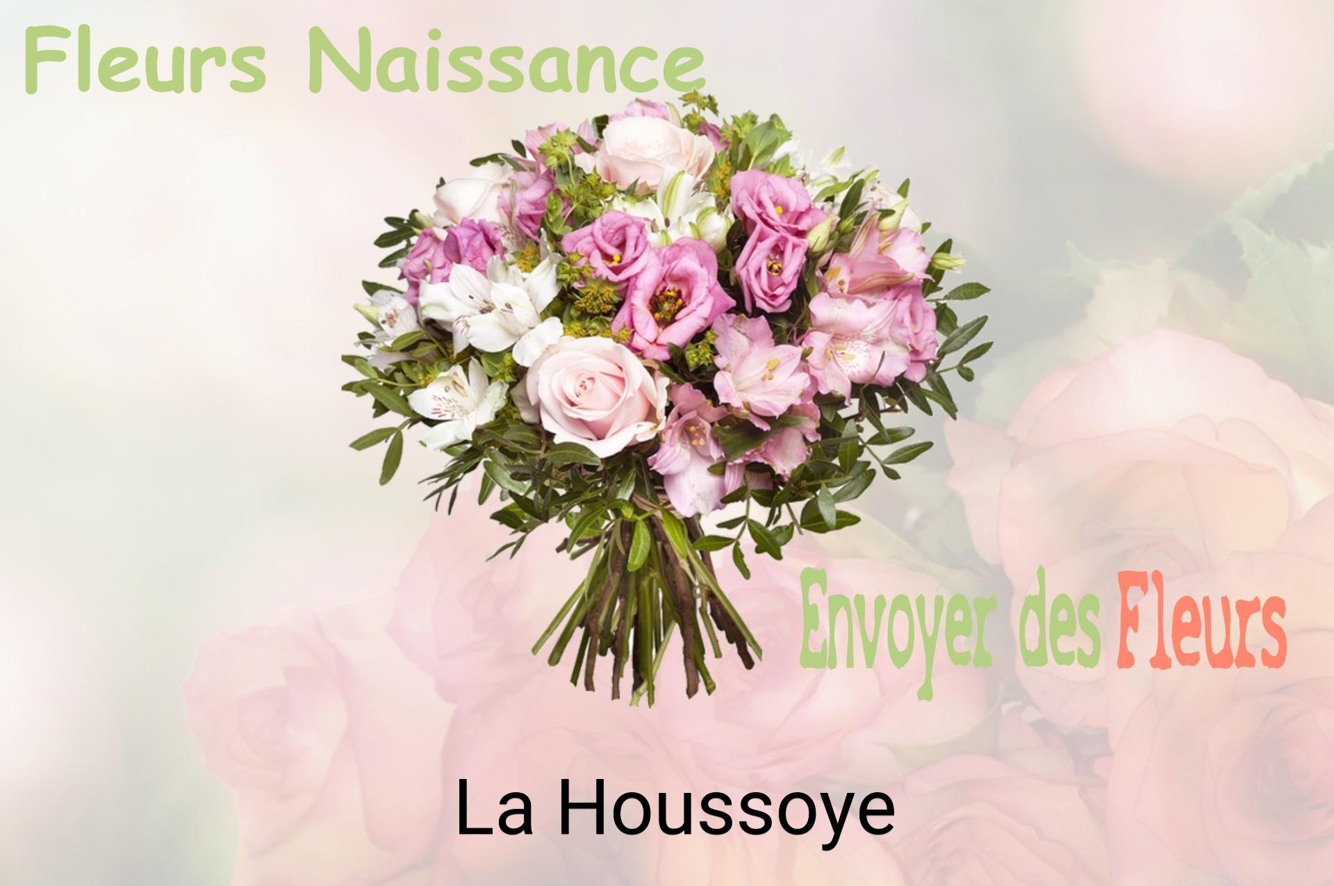 Bouquet de fleurs de naissance livré à La Houssoye